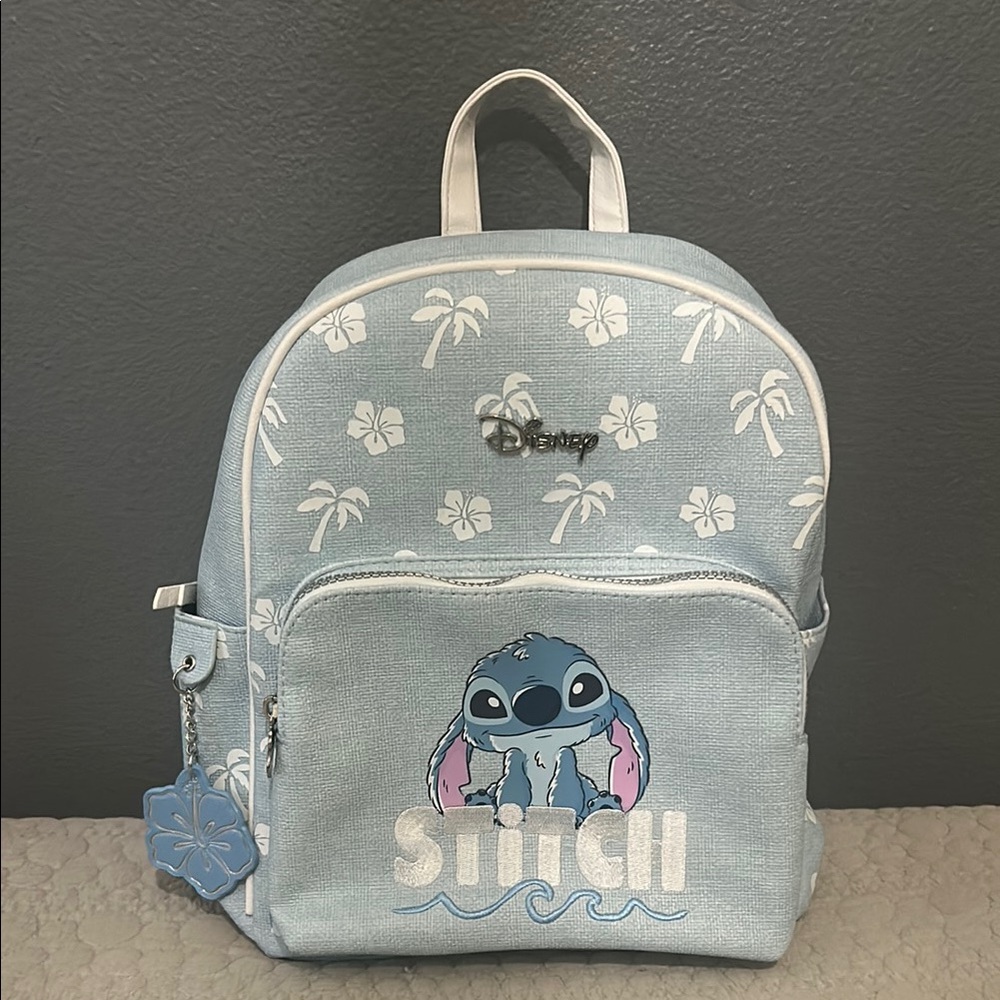 Disney Blue and White Stitch Mini Backpack Primark